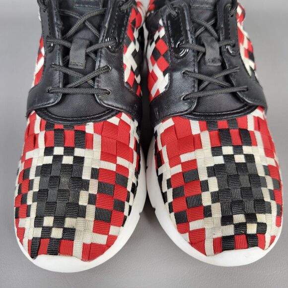 Michael Kors Womens Athletic Shoes Sneaker Woven Lace Up Black Red Size 6.5M - Picture 7 of 13